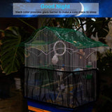 4 Colors Ventilated Nylon Bird Cage Cover Shell Seed Catcher Pet Products Large Size Bird Cage Seed Catcher Seeds Guard Parrot Nylon Mesh Net Cover Stretchy Shell Skirt Traps Cage Basket Soft Black