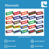 Canine Friendly Bark Notes Patch for Collar or Leash, No Dogs, 3/4" Width