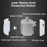 Ultra-Quiet Replacement Pump for Stainless Steel Cat Water Fountains - SMA-800 Motor - Safe and Easy to Clean with Low Voltage DC 5V and USB Cable (Side Suction Pump)