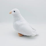 Simulation Stuffed Animal Toy - 8 inch Rock Pigeon, Cute Pigeon Gift (White)