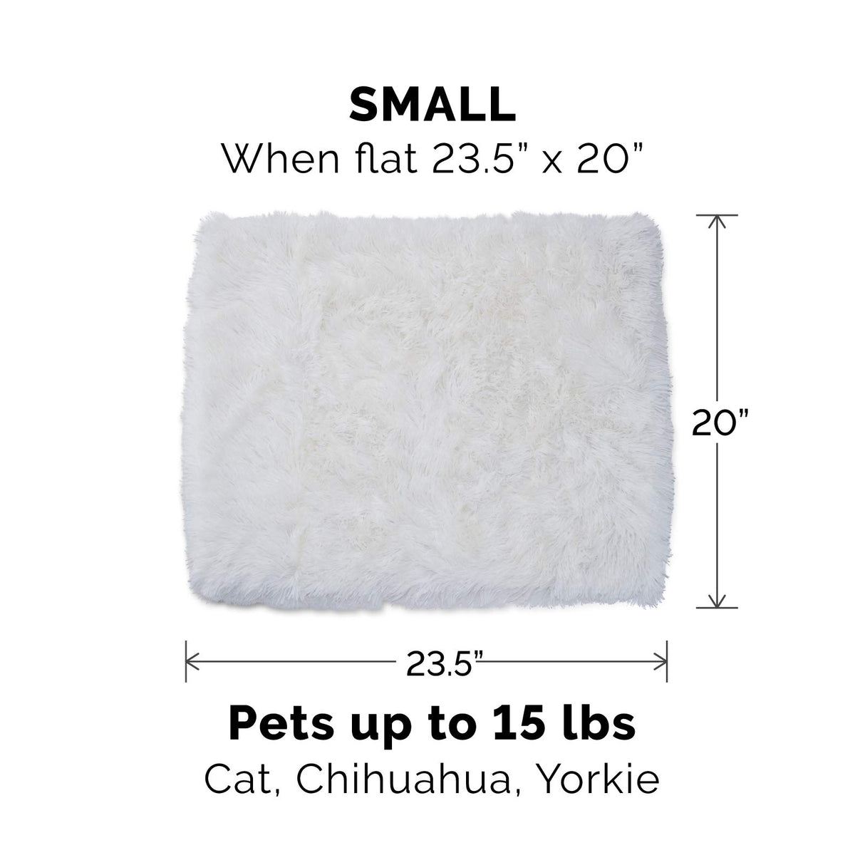 Furhaven Self-Warming Cat Bed for Indoor Cats, 4-Beds-in-1 & Washable - Plush Long Faux Fur Convertible Cuddler - Silver, Small