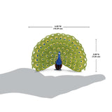Safari Ltd. Peacock Figurine - Detailed 4" Plastic Model Figure - Fun Educational Play Toy for Boys, Girls & Kids Ages 3+