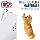 Cat Scratcher for Indoor Cats - 12x17 Inches, 8 PCS Furniture Protector, Wide Double Side Anti-Scratch Deterrent Tape, Pet Scratch Pad for Pretector Couch, Door, Wall, Carpet