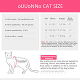 oUUoNNo Cat Wound Surgery Recovery Suit for Abdominal Wounds or Skin Diseases, After Surgery Wear, Pajama Suit, E-Collar Alternative for Cats (M, ArmyGreen)