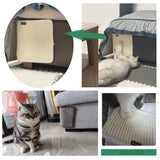 Cat Scratching Pad Natural Sisal Cat Scratcher Mat Sofa Bed Protector Scratch Pad Couch Side Cover, Easy Installation Heavy Duty Cat Scratching Pad for Grinding Claws Protecting Furniture