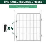 FXW Dog Playpen Accessories - Muffler Tubes, Compatible with FXW Rollick/Instant Dog Playpen (Replacement for HomePlus/Dog Gate) (32PCS, Black) │ Patented