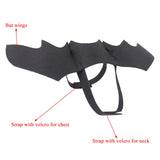 QIYADIN Pet Cat Bat Wings for Halloween Party Decoration, Dog Cosplay Bat Costume,Puppy and Cat Dress Up Accessories (Black, Small)