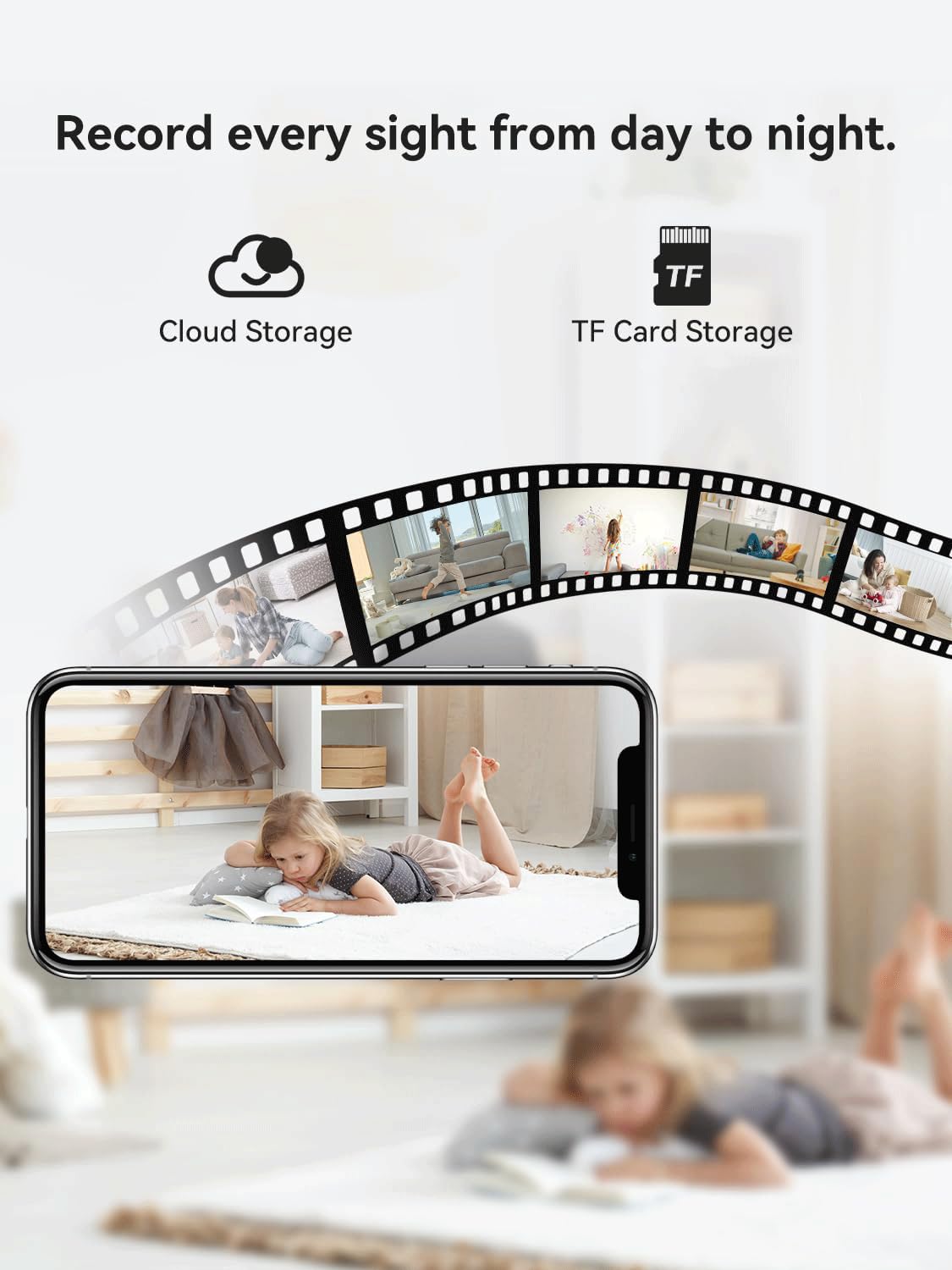 ORANZI WiFi Indoor Security Camera, Pet Camera with Phone APP, Pan/Tilt Wireless Cameras for Home Security 360, Smart Camera with Motion Detection, 2-Way Audio, Siren,Work with Alexa (not SD Card)