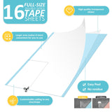 Cat Scratch Deterrent Tape, 16 PCS Anti Scratch Furniture Protector from Cats, Couch Corner Protectors, Sticky Paws for Cats, Training Tape, Self-Adhesive Cat Tape