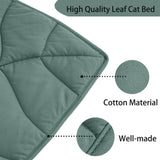 30 X 20 Inch Leaf Shaped Cotton Cat Bed Pad, Warming Cat Mat, Pet Warming Pad for Cats, Warmer Mat for Feral and Indoor Cats, 2025 Enlarged and Thickened Leaf Beds