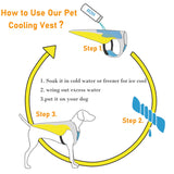 Dog Cooling Coat Dog Shirts Summer Clothes Lightweight Jacket with Evaporative Cool Adjustable Pet Harness for Large Dogs for Outdoor Walking