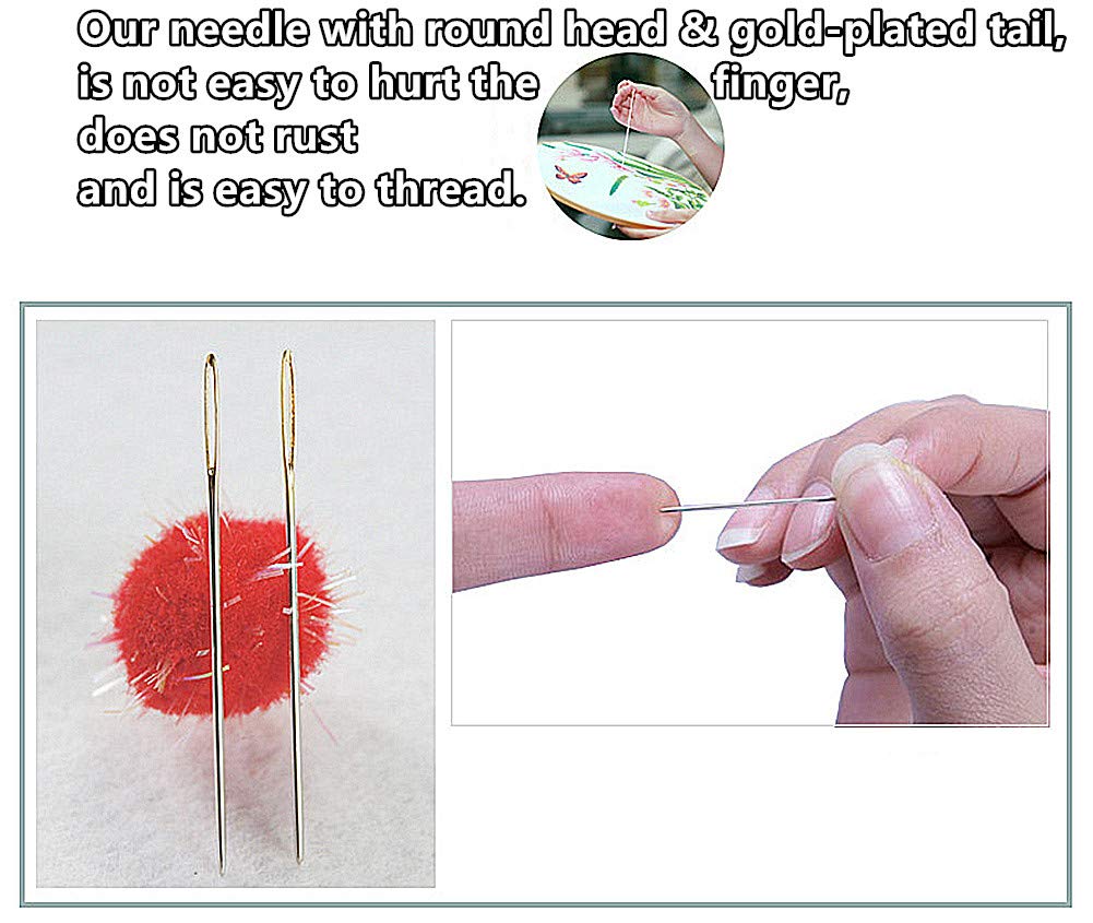 Cross Stitch Kits, Three Birds Awesocrafts Easy Patterns Cross Stitching Embroidery Kit Supplies Christmas Gifts, Stamped or Counted (Birds, Stamped)