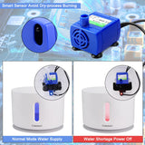 Comsmart Pet Water Fountain Pump, Upgraded Auto Power Off Cat Fountain Pump Replacement, Cat Fountain Water Bowl Inside Replacement Motor DR-DC160 for Pet Drinking Fountain Cat Dog Water Dispenser