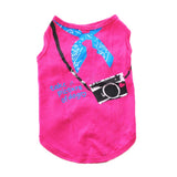 DERUILA Dog Clothes for Small Medium Puppy Girl Summer Shirt Costume for Chihuahua Yorkie Female Pet Outfits Sweatshirt Cat Clothing Pink Vest Apparel Accessories Ropa De Perros Pequeños Camisas para