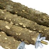 PINVNBY 3Pcs Bird Perches for Cage, Nature Wood Prickly Parrot Stand Toy Paw Grinding Stick for Small Medium Birds Parrot Parakeet Cockatiel Conure Cage Accessory