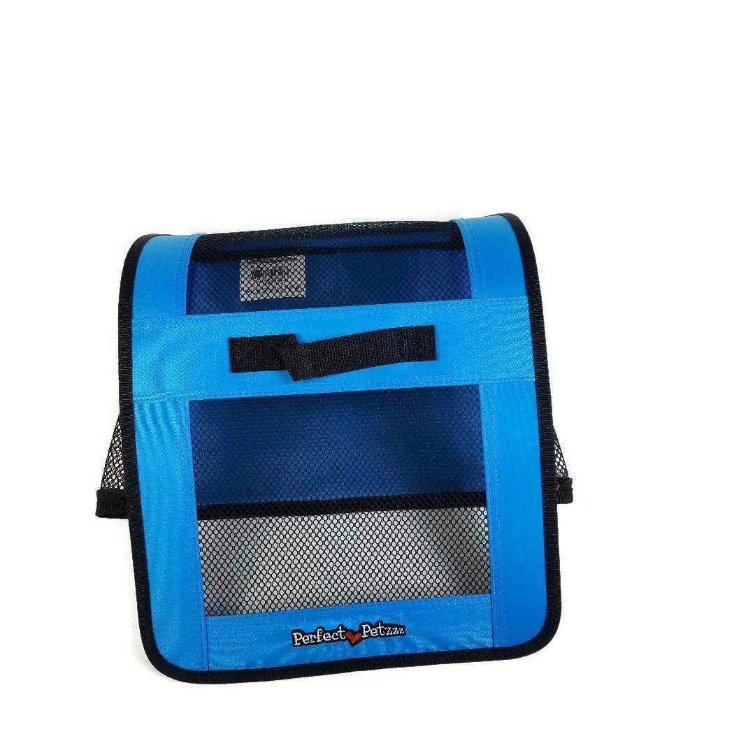 Perfect Petzzz - Tote for Lifelike Stuffed Interactive Pet Dogs and Cats, Nylon and Mesh Carrier for Pet Animals,Zippered Carrying Case Accessory-Blue