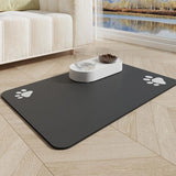 Pet Feeding Mat, Absorbent Pet Placemat for Food and Water Bowl, No Stains Quick Dry Cat Dog Food Bowl Mat, Dog Accessories Pet Supplies-Dog Water Bowl for Messy Drinkers(12"x19", Dark Gray)