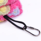 Vktech® Plush Snuggle Bird Hammock Hanging Snuggle Cave Happy Hut Bird Parrot Hideaway Size M (23.5 * 22cm) (Pink)