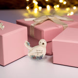 Pavilion Gift Company 41105 Decorative Special Floral Bird Figurine 3.5 Inch