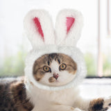 Cat Bunny Ears Halloween Costume Rabbit-Hat Easter Bunny Ears for Cats Small Dogs Easter Halloween Costume Pet Accessory Headwear