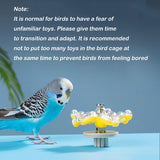 ZBJBinCH Windmill Roller Parrot Toy Bird Toys Bird Cage Accessories Parakeet Toy Chewing Toy for Conure Cockatiel Budgies Lovebird Parrotlet Sun Conure Budgie Mini Macaw Small Medium Birds (Yellow)