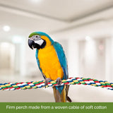 JW Pet Comfy Perch For Birds Flexible Multi-color Rope, Medium - 32" Length