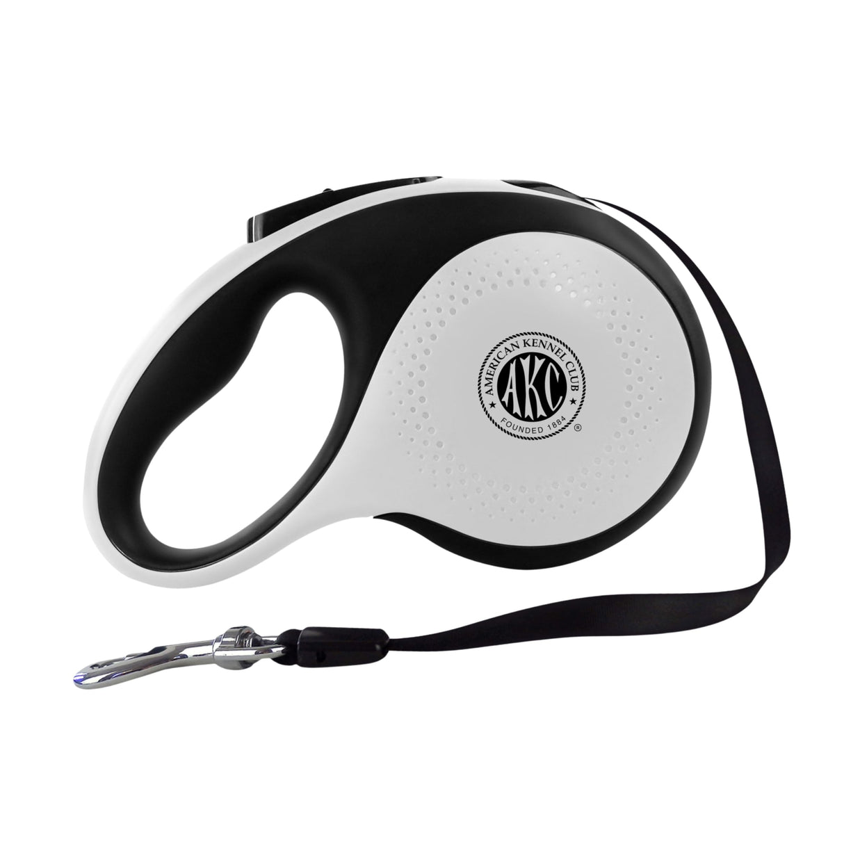 American Kennel Club Retractable Dog Leash, 16.4ft, Tangle-Free, Ergonomic Grip, One-Hand Brake, for Medium & Large Dogs up to 66