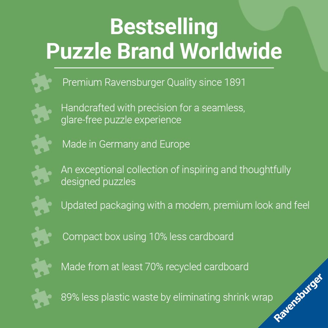 Ravensburger Songs of Extinct Birds Jigsaw Puzzle - 1000-Piece German Craftsmanship | Eco-Conscious Artistry | Perfect Interlocking Fit | Ideal for Adults and Kids Alike