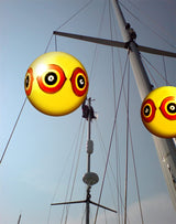 Bird-X Scare-Eye Balloon, Predator 3D Eye Balloons with Glaring Eyes and Bright Colors, Covers up to 6,000 sq. ft. Area, Pack of 1 Yellow Balloon