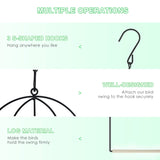 MIXXIDEA 3PK Hummingbird Perch, Hummingbird Swing with Metal Frame, Bird Swing with Wooden Dowel and Hanging Chain,Suitable for Hanging Indoor,Outdoor, Lawn,Patio,Garden