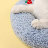 homelifthub Cat Pillows for Indoor Cat and Small Dog, Calming Dog Pillows, Half Donut Dog Cutated Calming Pillow, Cozy Cat Bed Pillow Cute Rabbit Pillows (Yellow)