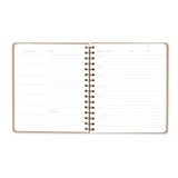 Fringe Studio Paper Cover Non-Dated Weekly Planner, "BLUE BIRD" 7" w x 8.375" h, 160 pages, Juliana Tipton Collection (878PA001FSC)