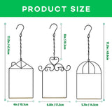 MIXXIDEA 3PK Hummingbird Perch, Hummingbird Swing with Metal Frame, Bird Swing with Wooden Dowel and Hanging Chain,Suitable for Hanging Indoor,Outdoor, Lawn,Patio,Garden