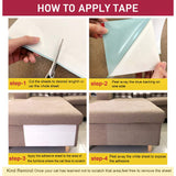 Cat Scratcher for Indoor Cats - 12x17 Inches, 8 PCS Furniture Protector, Wide Double Side Anti-Scratch Deterrent Tape, Pet Scratch Pad for Pretector Couch, Door, Wall, Carpet