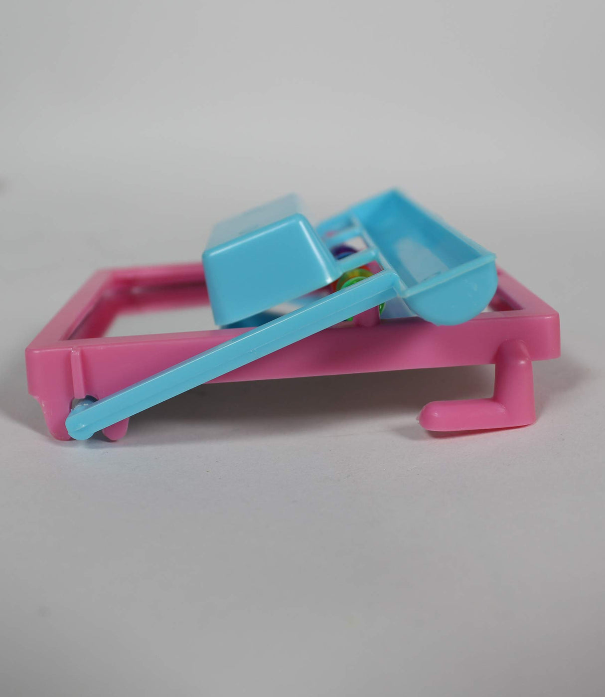 Penn-Plax Bird Life - Landing Perch with Mirror and Beads - Perfect for Parakeets, Finches, and Other Small Birds (BA504)