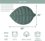 30 X 20 Inch Leaf Shaped Cotton Cat Bed Pad, Warming Cat Mat, Pet Warming Pad for Cats, Warmer Mat for Feral and Indoor Cats, 2025 Enlarged and Thickened Leaf Beds