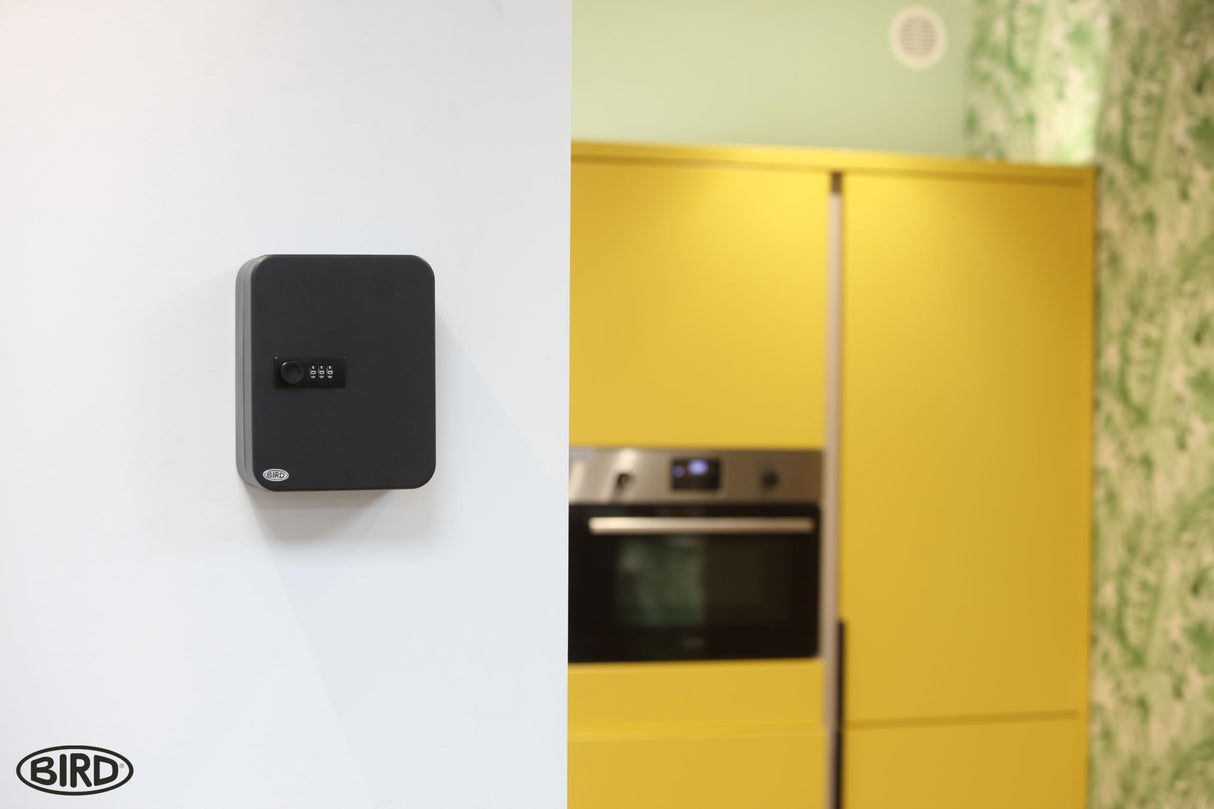 BIRD Combination Key Cabinet - Key Box Wall Mounted - Storage for up to 20 Keys