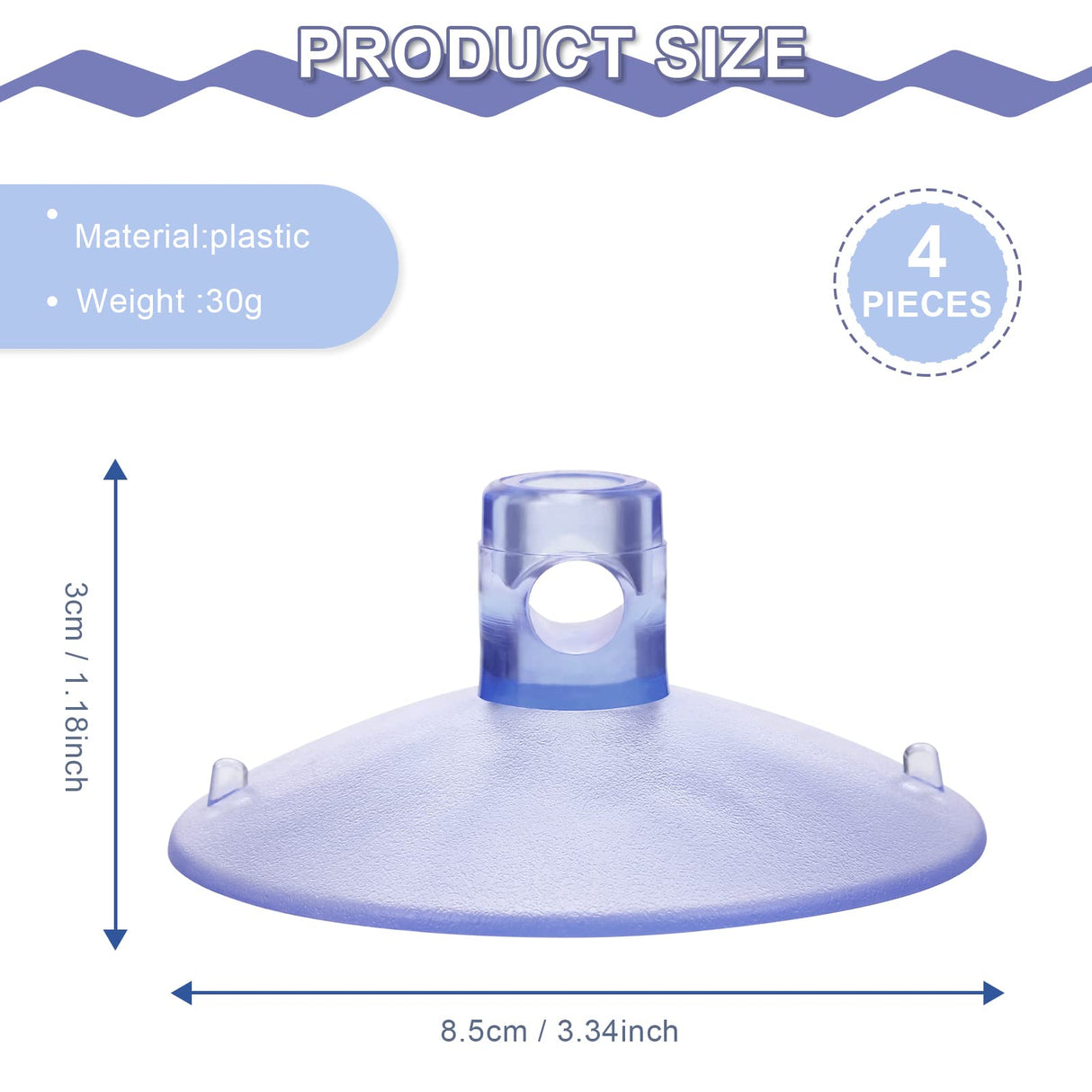 4 Pieces Cat Window Perch Suction Cup Cat Window Bed Suction Cup Replacement Suckers for Hammock Hanging Pet Supplies Indoors