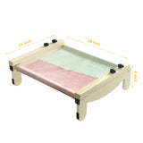 COODIA Cat Window Perch, Wooden Window Perch for Cats Inside, 2 in1 Cat Hammock for Window, Versatile Cat Window Bed, Multi Installation Place Window Cat Bed for Windowsill Bedside Drawer and Cabinet