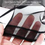Adjustable Birdcage Seed Catcher Feather Catcher Bird Cage Cover Net Airy Soft Skirt Guard Birdcage Nylon Mesh Netting for Parrot Macaw Parakeet Round Square Cage (118 x 32 Inch, Black)