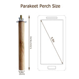 Tfwadmx 8 PCS Parakeet Perch Bird Stand Toy Natural Wood Platform Grinding Nail Cage Accessories for Small Birds Cockatiels Lovebirds Budgie Parrots