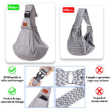 FDJASGY Small Dog Sling Cat Carrier Adjustable Strap Hands Free Reversible Pet Puppy Travel Bag Backpack for Outdoor Travel