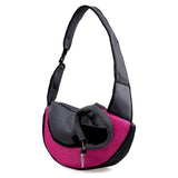 Kucehiup Dog Sling Carrier for Small Dogs Cat Carrier Breathable Mesh Bag(Fits Approximately 3 lbs to 6 lb Pets)(Rose Red)