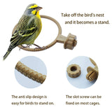 FOIBURELY Bird Breeding Nest Canary Finch Parrot Weave Hemp Rope Nest（4.4inches）