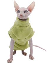 Sphynx Cat Apparel Kitty Clothes Warm Autumn and Winter Hairless Cat Outfits Cat Clothes for Devon Rex Cats, Cornish Cats and Small Cats (Pink, Large)