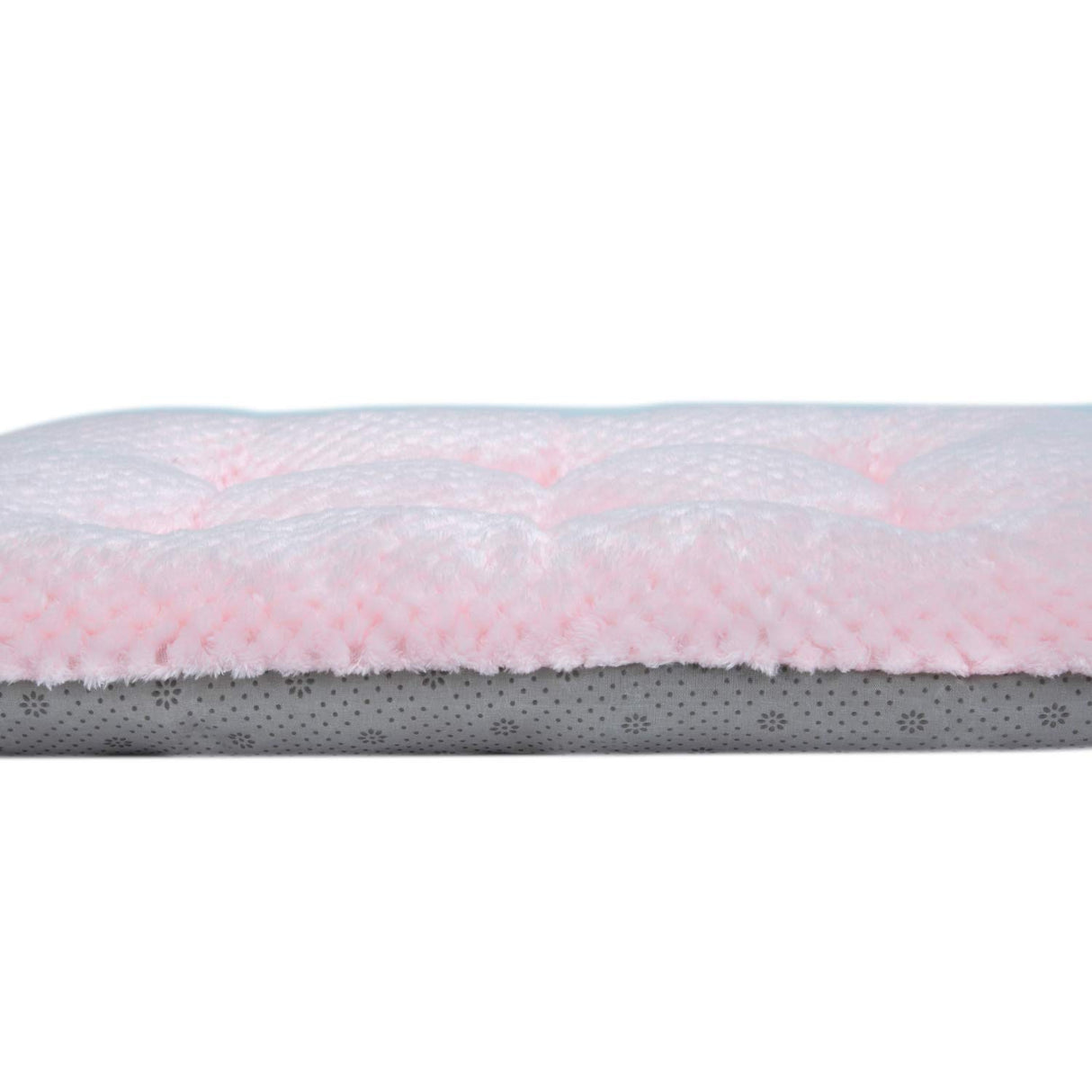 WONDER MIRACLE Fuzzy Deluxe Pet Beds, Super Plush Dog or Cat Beds Ideal for Dog Crates, Machine Wash & Dryer Friendly (15" x 23", S-Baby Pink)
