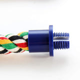 PENN-PLAX Bird Life Multicolored and Flexible Rope Perch – Create Fun, Colorful Curves and Bends – Great for Small and Medium Birds – 21” Long