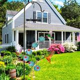 1Pc Wind Chimes Humming Bird Feeder Ant And Bee Proof Outdoor Hanging Hummingbird Feeder For Viewing Decoration For Garden Patio Yard Balcony