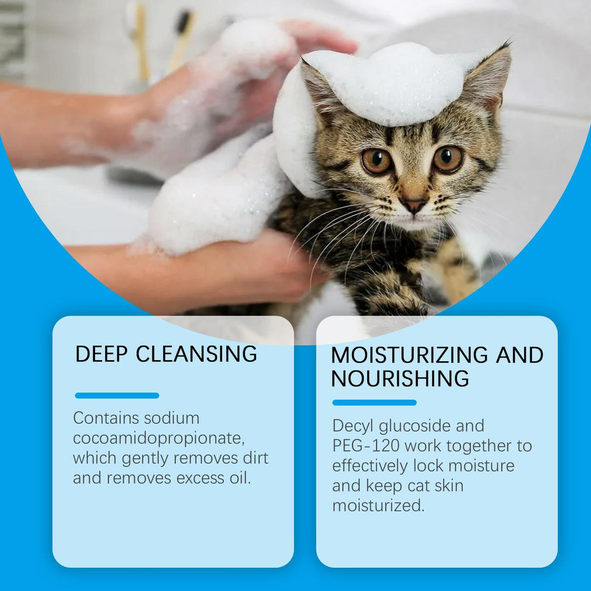 Yegebang Cat Cleaning Mousse Mild Non-irritating Pet Cleaning Foam