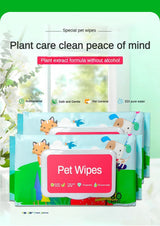 Dog And Cat Wet Wipes, Fragrance Free, Plant.based  SKIP THE BATH Gentle Cleansing AndDeodorizing,Hypoallergenic, Wipes For PawsEars, Fur, Eye Ducts And Butt